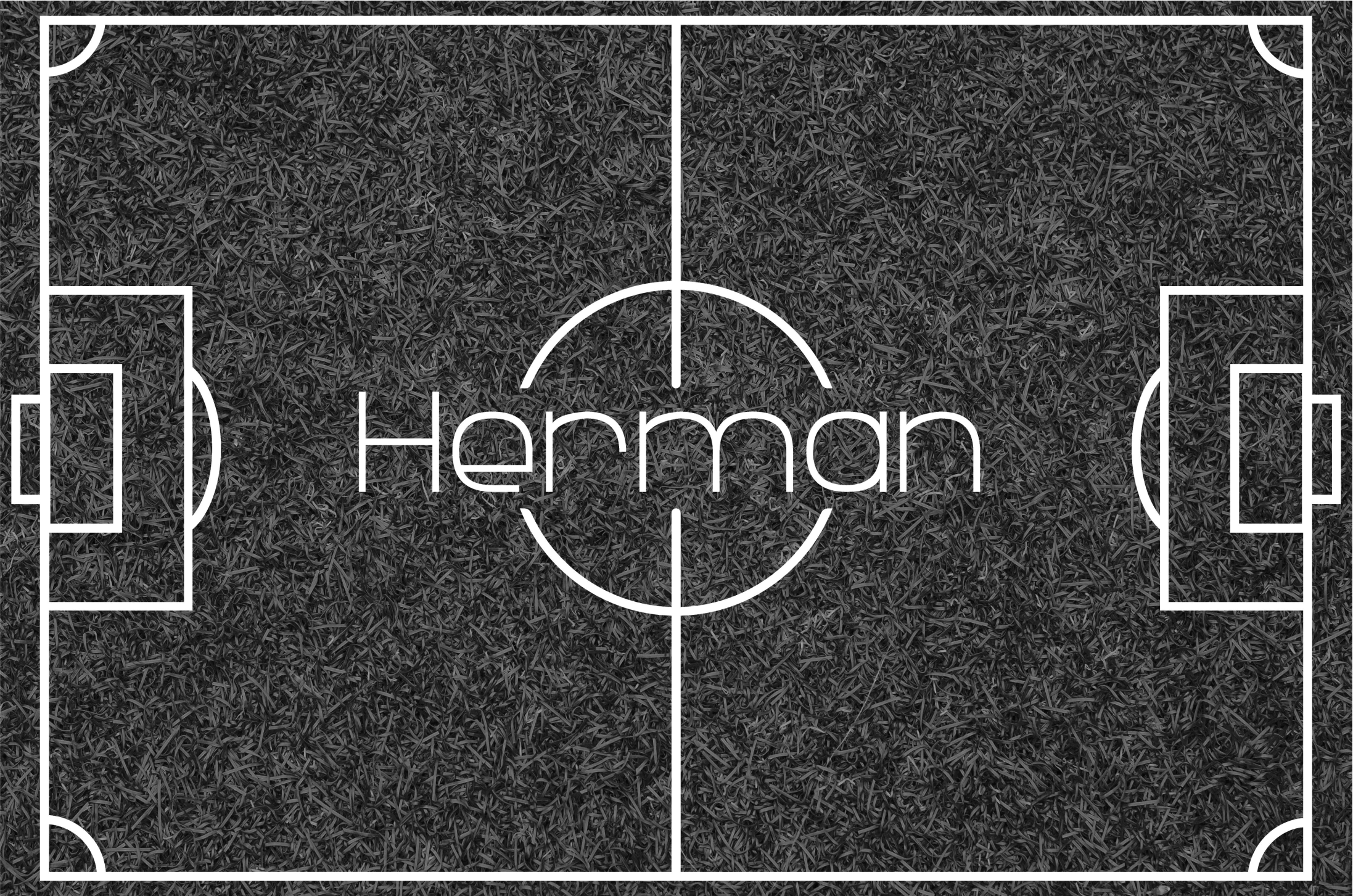 Vinyl Teppich Spiele fußballplatz mit namen - TenStickers