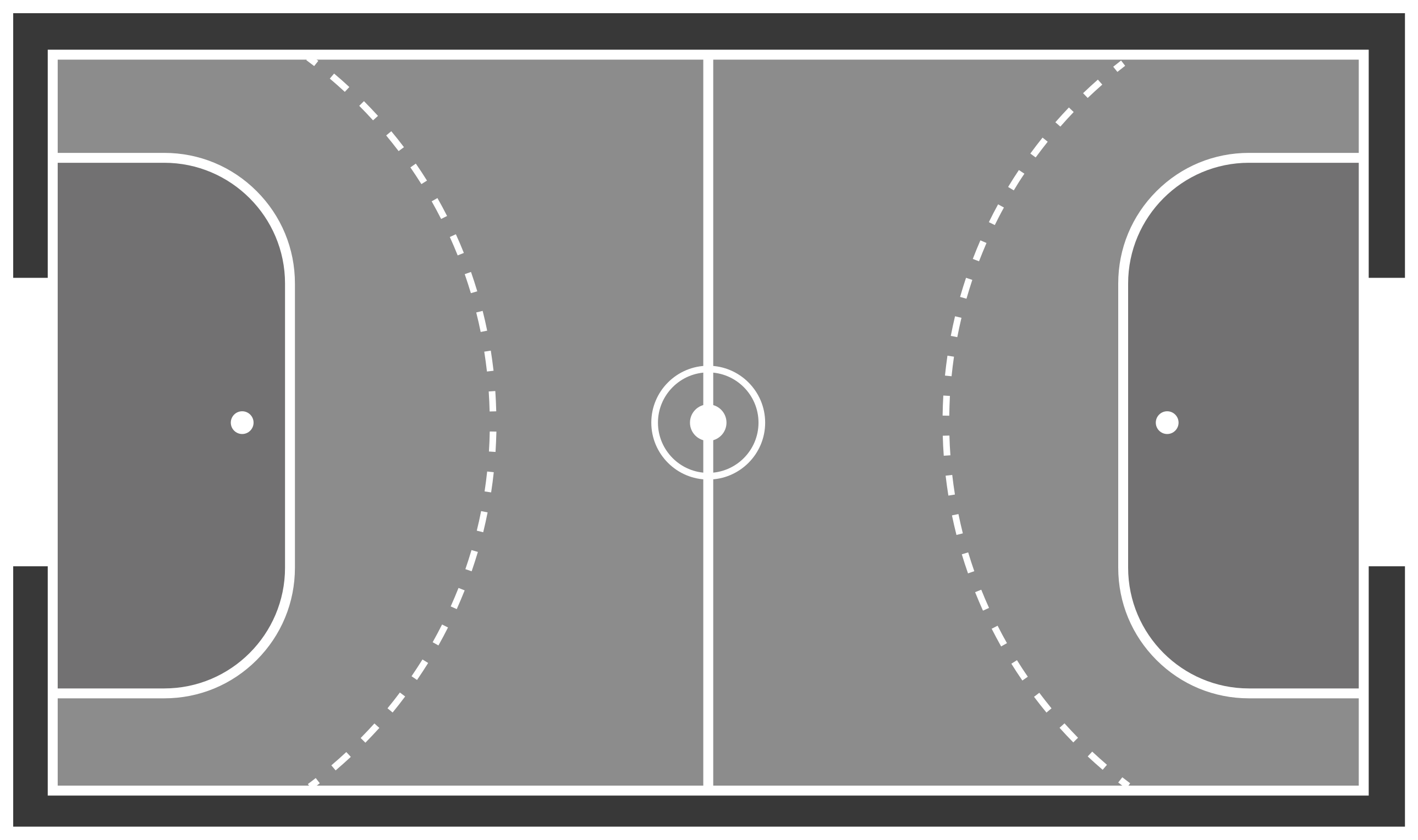 Vinyl Teppich Spiele gestaltung eines handballplatzes - TenStickers