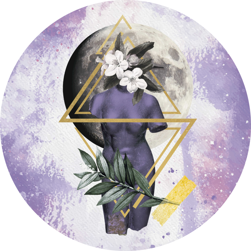 Vinylteppich modern Digitale collage - TenStickers