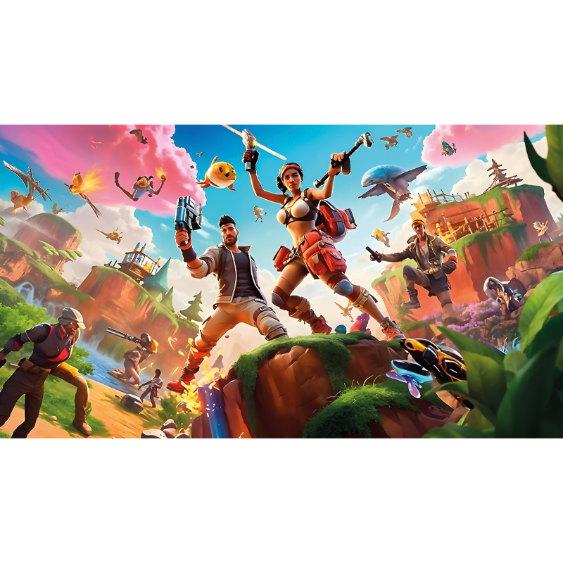 Vinylteppich Schlafzimmer Videospiel Charaktere  - TenStickers