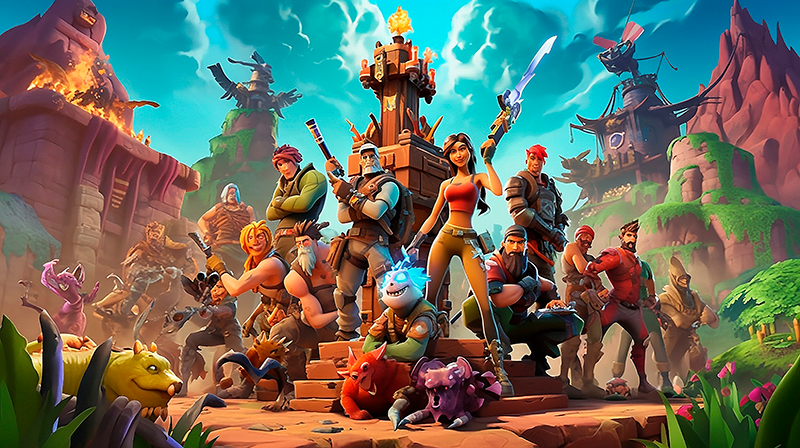 Vinylteppich Schlafzimmer Videospiel-Charaktere - TenStickers