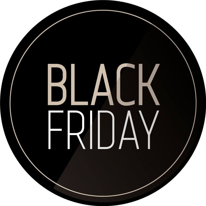 Vinyl Teppich rund runden Black Friday Rund um den Black Friday - TenStickers