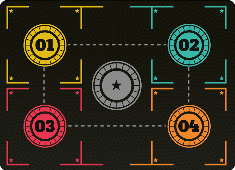 Vinylteppich rechteckig basketballtraining - TenStickers