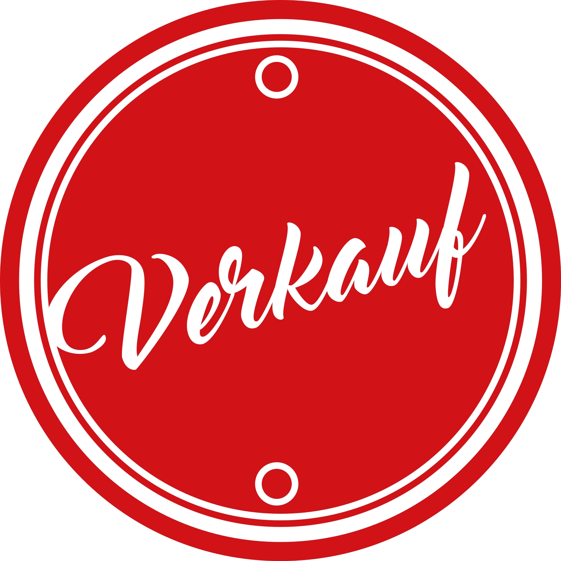 Vinyl Teppich rund textverkauf mit rotem kreis - TenStickers