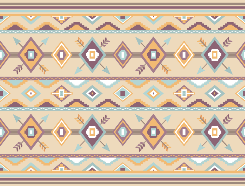 Vinyl Teppich beige ethnische berber - TenStickers