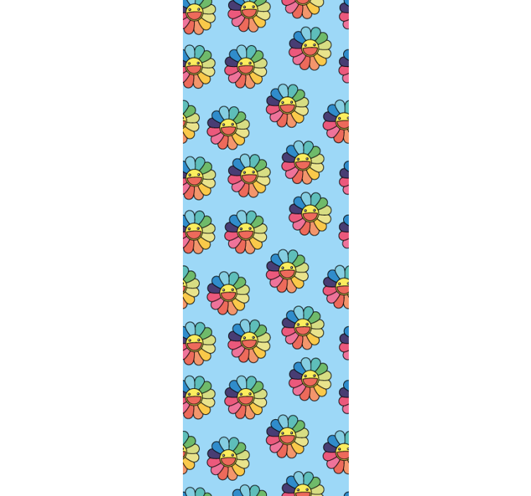 Tapete Babyzimmer fröhliches blumenmuster - TenStickers