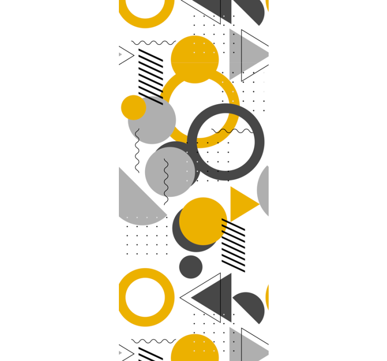 Tapete Kreise dynamische abstrakte muster - TenStickers