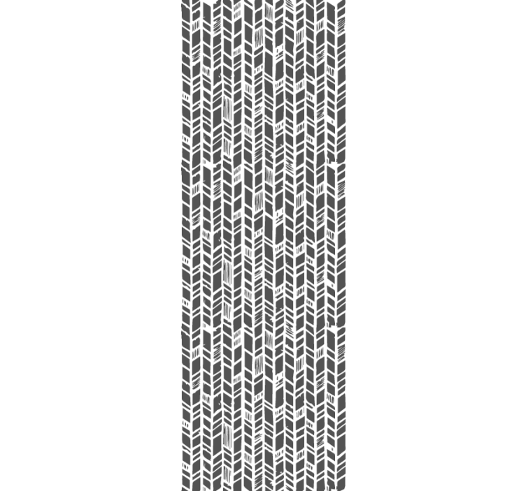 Tapete Eingang stilisierter grauer chevron - TenStickers