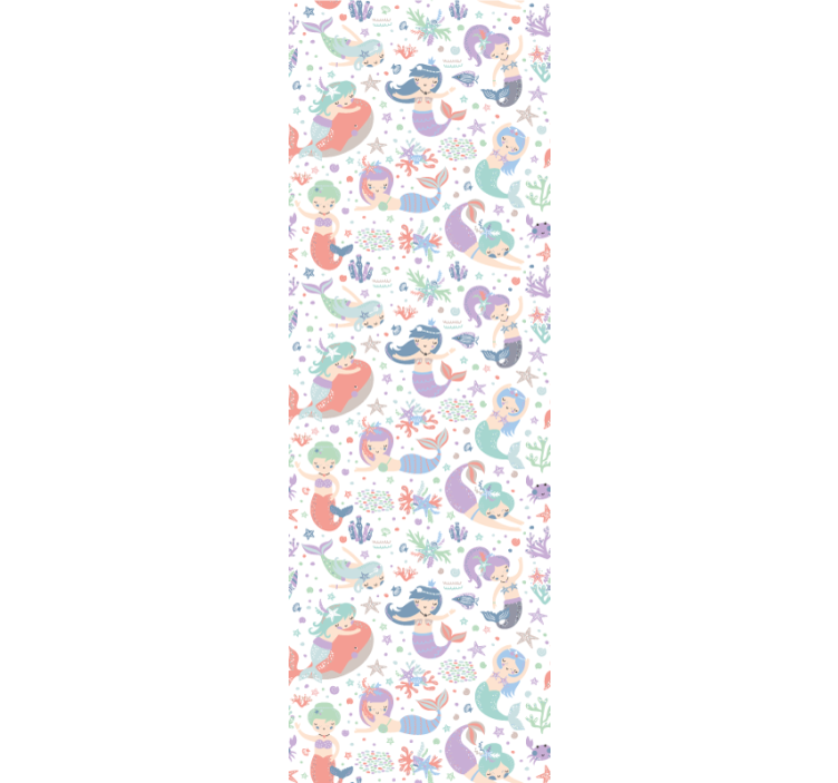 Tapete Tiere meerjungfrau unterwasserszene - TenStickers