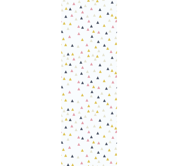 Tapete Dreiecke farbenfrohes minimalistisches weißes design - TenStickers