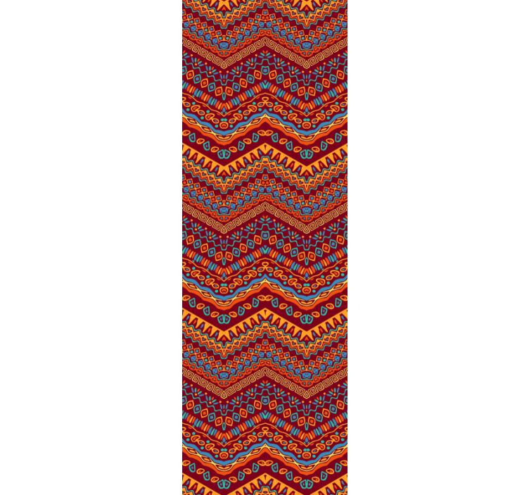 Tapete Wohnzimmer lebendiges geometrisches muster - TenStickers