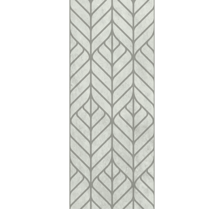 Tapete Wohnzimmer blatt-geometrisches design - TenStickers