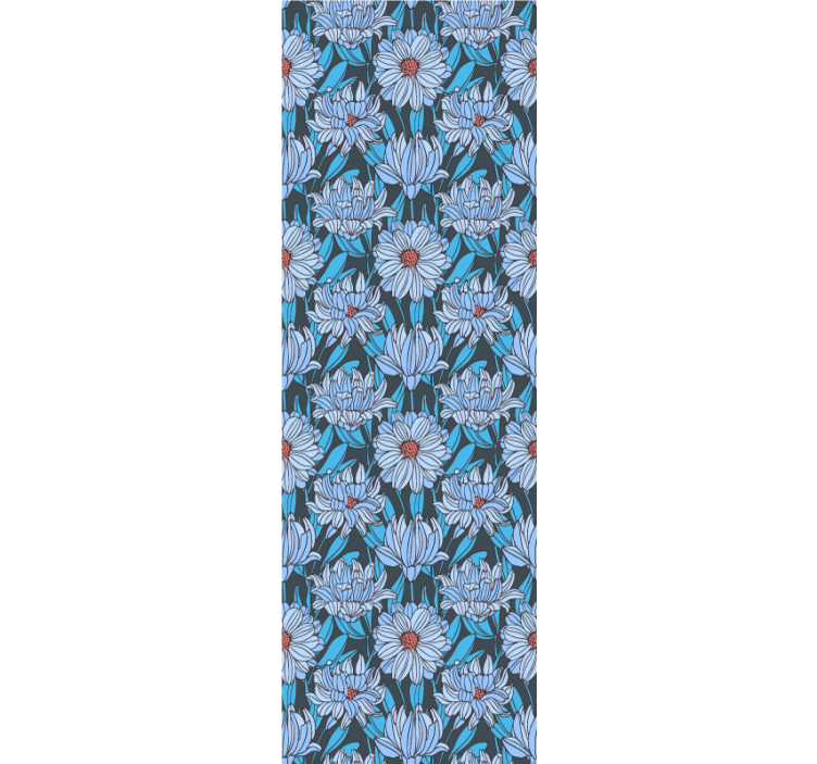 Blumentapete üppiges blumenmuster - TenStickers