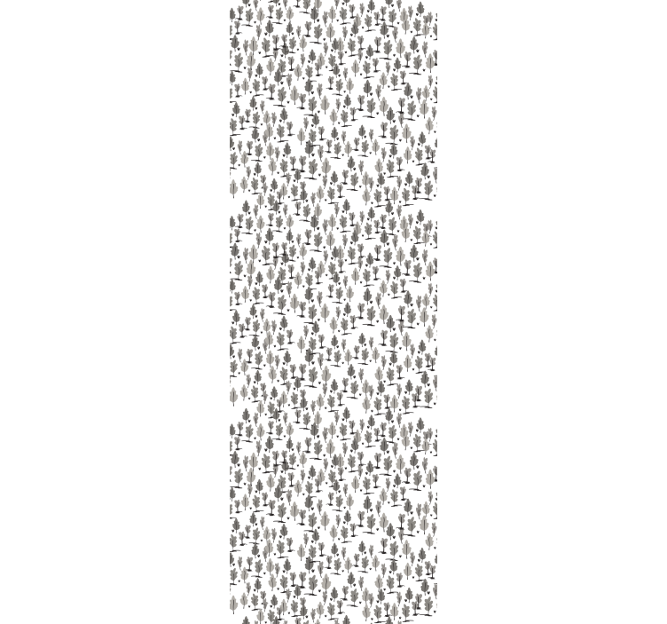 Tapete Baum nordische schwarze silhouetten - TenStickers