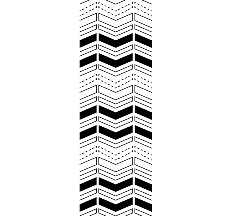 Tapete geometrisch chevron-linien-muster - TenStickers
