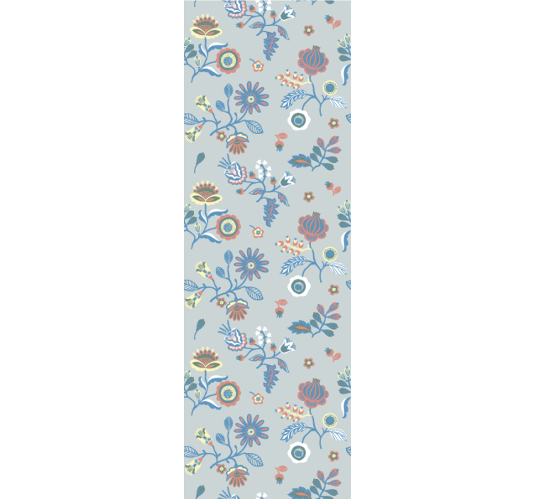 Blumentapete illustratives blütendesign - TenStickers