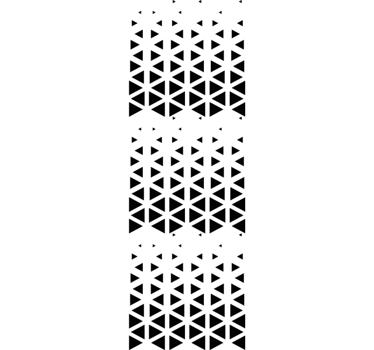 Tapete geometrisch schwarze dreiecksanordnung - TenStickers