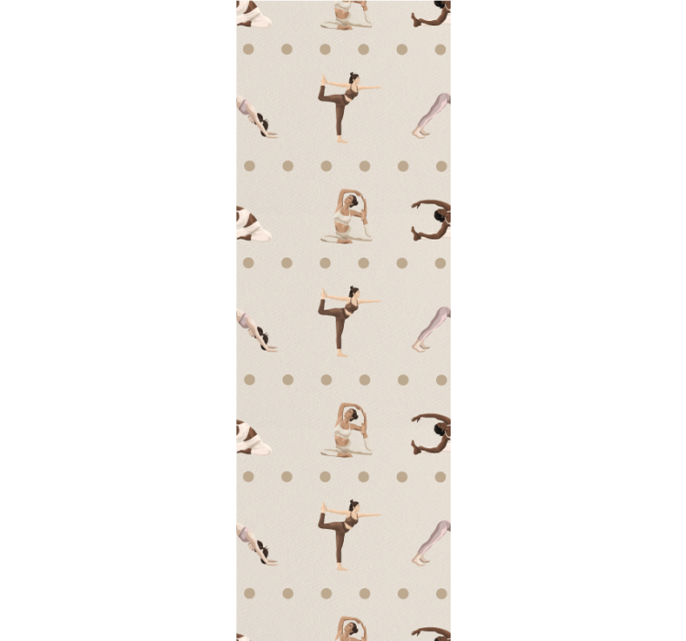 Tapete Kunst yoga-posen figuren - TenStickers