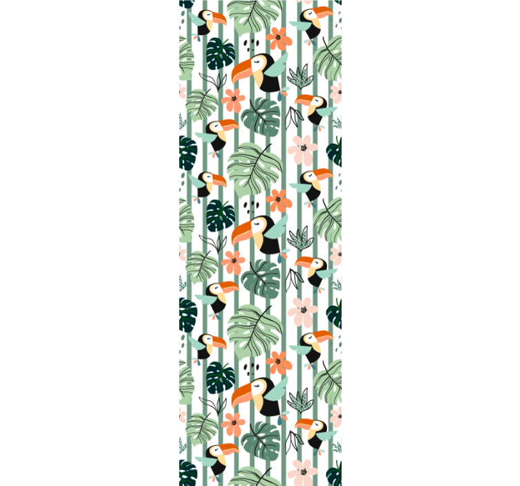 Tapete Tiere tropisches tukan-thema - TenStickers