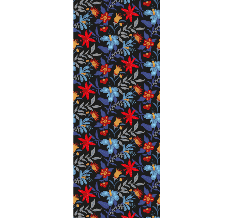 Blumentapete lebendige blumenvielfalt - TenStickers