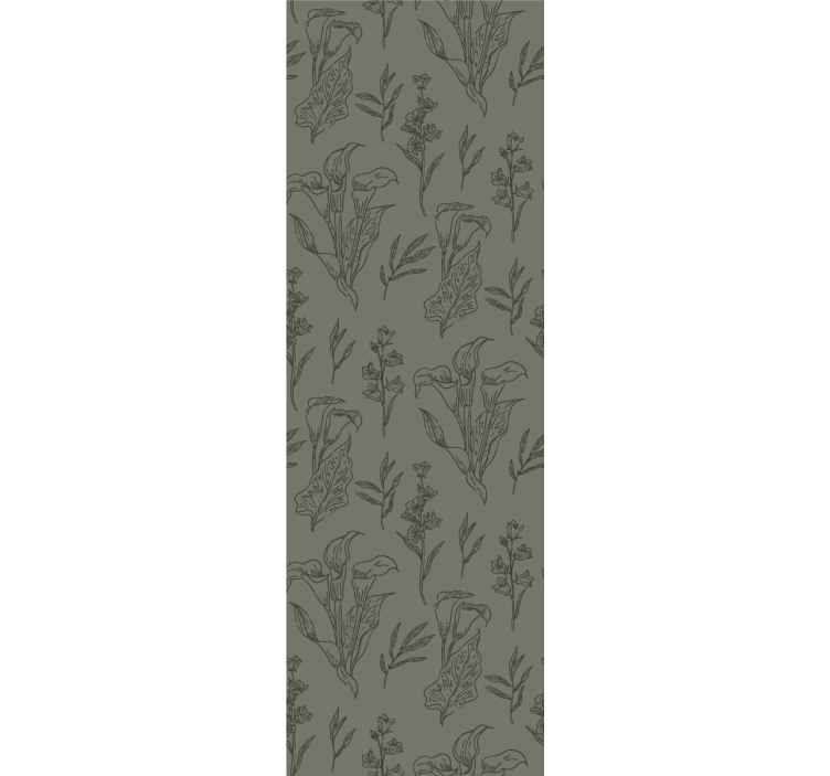 Blumentapete florale elemente - TenStickers