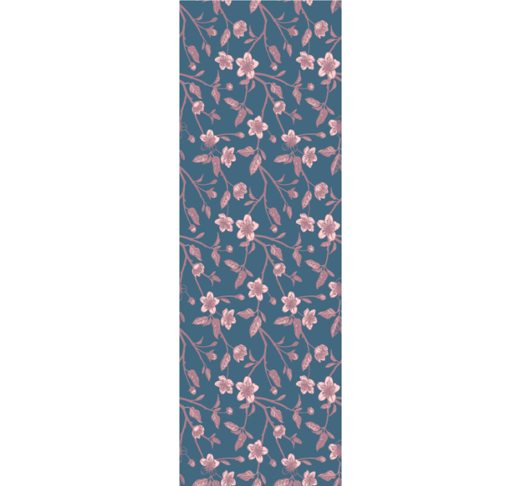 Blumentapete rosa zweigblüten - TenStickers