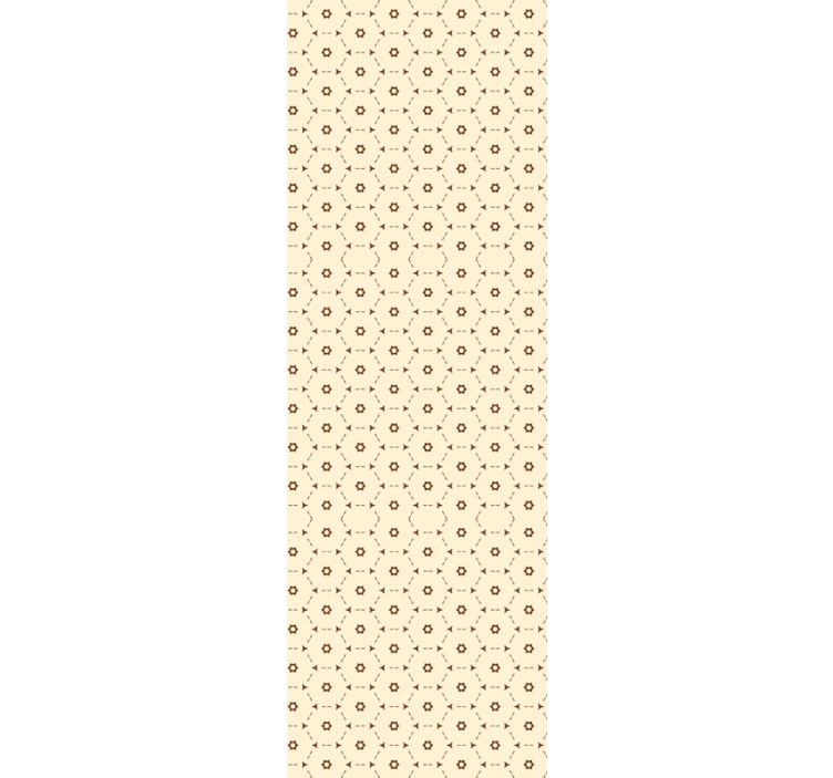 Tapete florale Ornamente geometrische blumenakzente - TenStickers