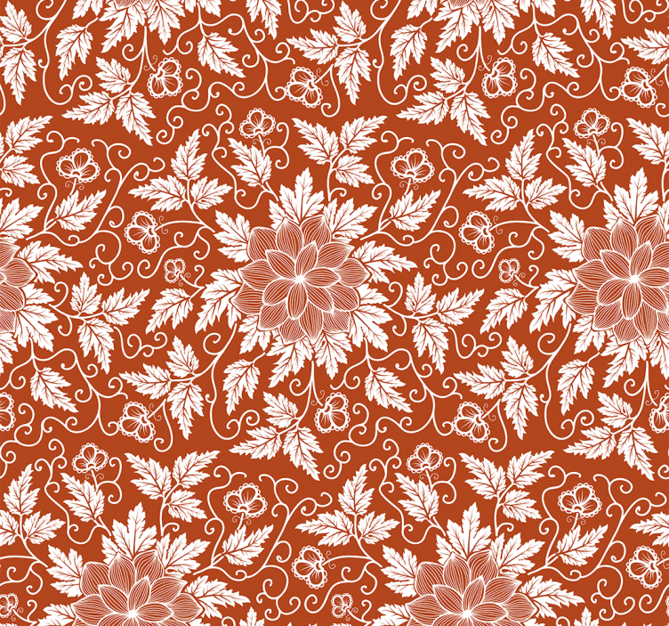 Tapete florale ornamente in charmantem beige - TenStickers