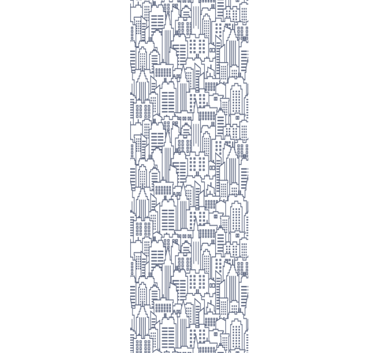 Tapete Städte silhouetten der städtischen skyline - TenStickers