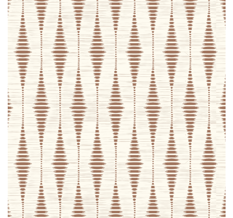 Geometrische Tapete mokka-mousse rabaul ikat - TenStickers