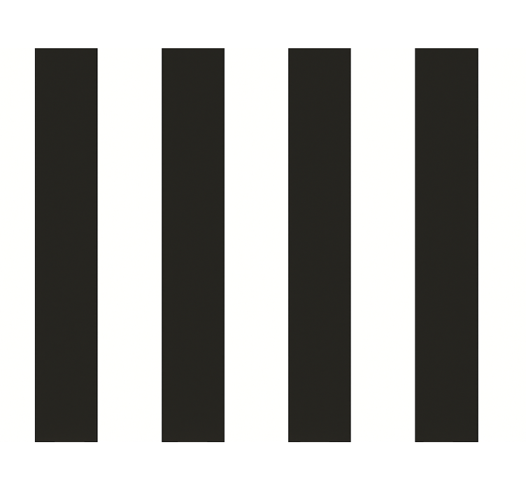 Tapete Küche weiße und schwarze streifen - TenStickers