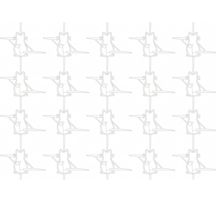 Tapete katzen umriss katze - TenStickers