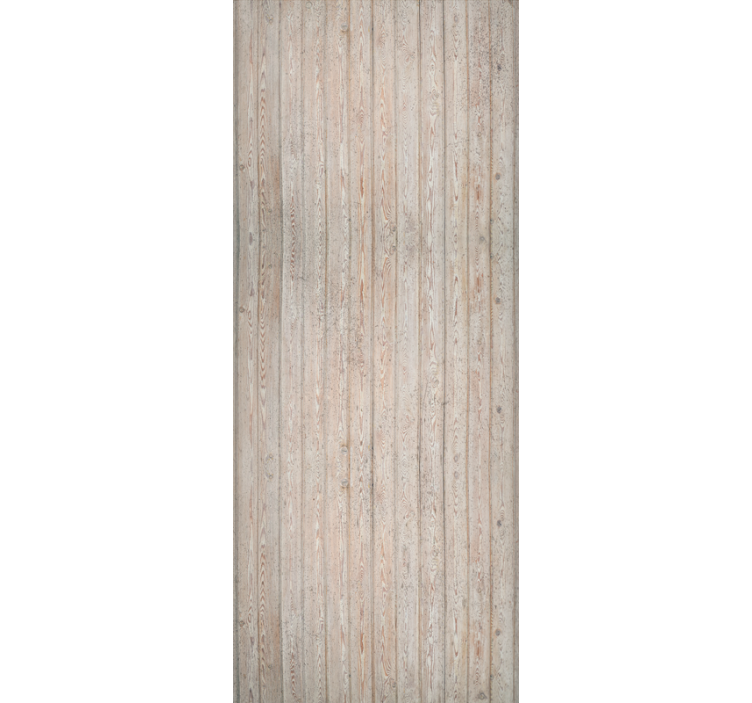 Ornament tapete in hellbraunen horizontalbrettern - TenStickers