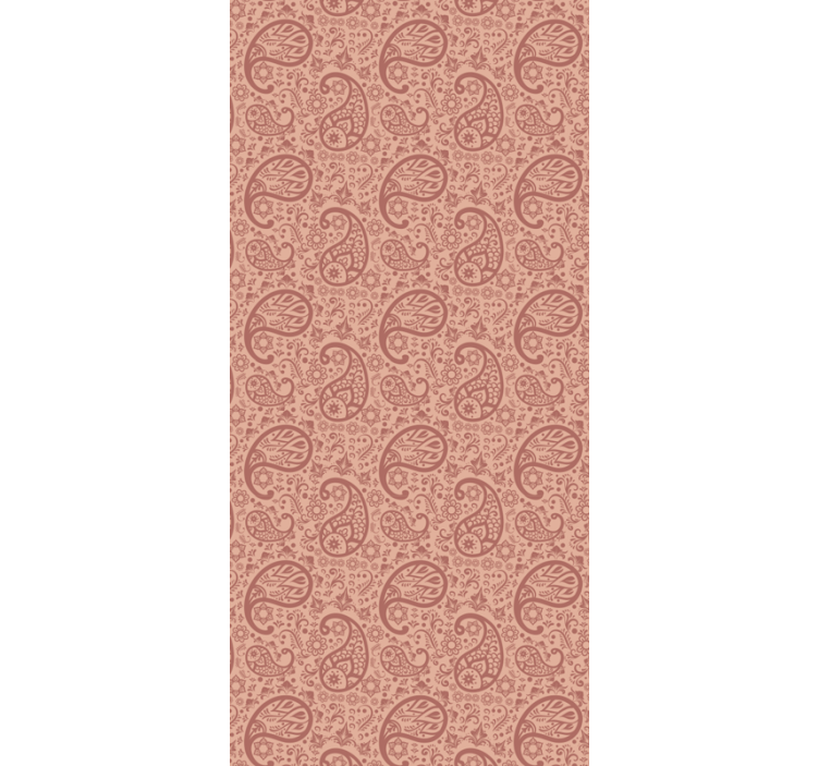 Tapete wohnzimmer mit elegantem paisley-muster - TenStickers