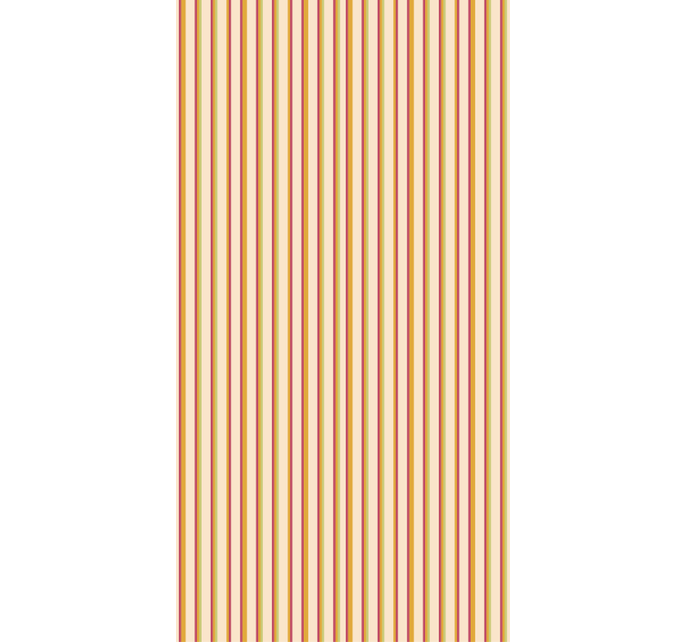 Ornament tapete im retro pastellstreifenmuster - TenStickers