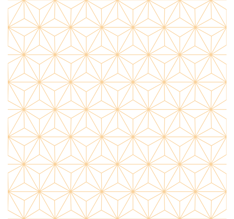 Tapete wohnzimmer mit weißen und goldenen linien - TenStickers