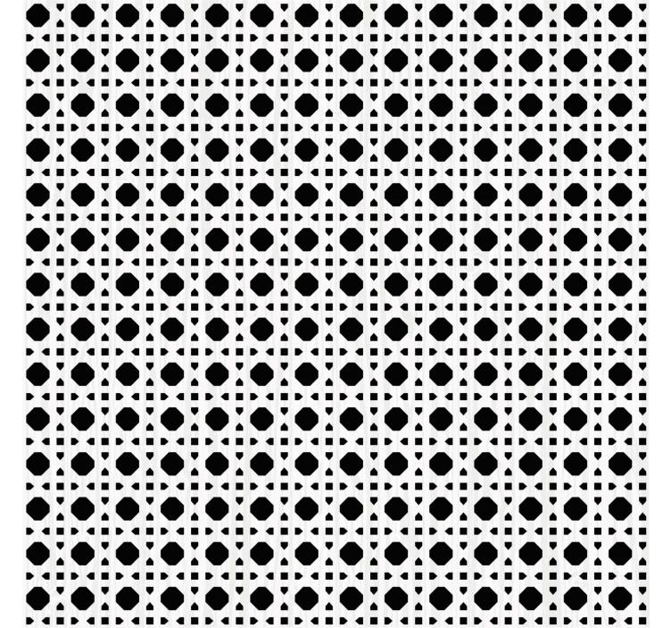 Tapete muster schwarz-weiß-kanäle - TenStickers