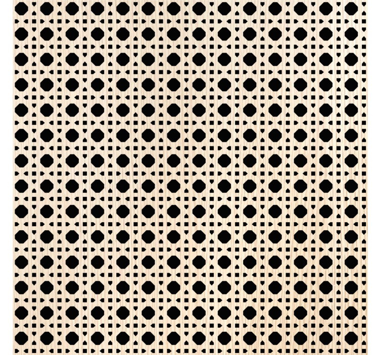 Tapete muster in hellbraunem cannage - TenStickers