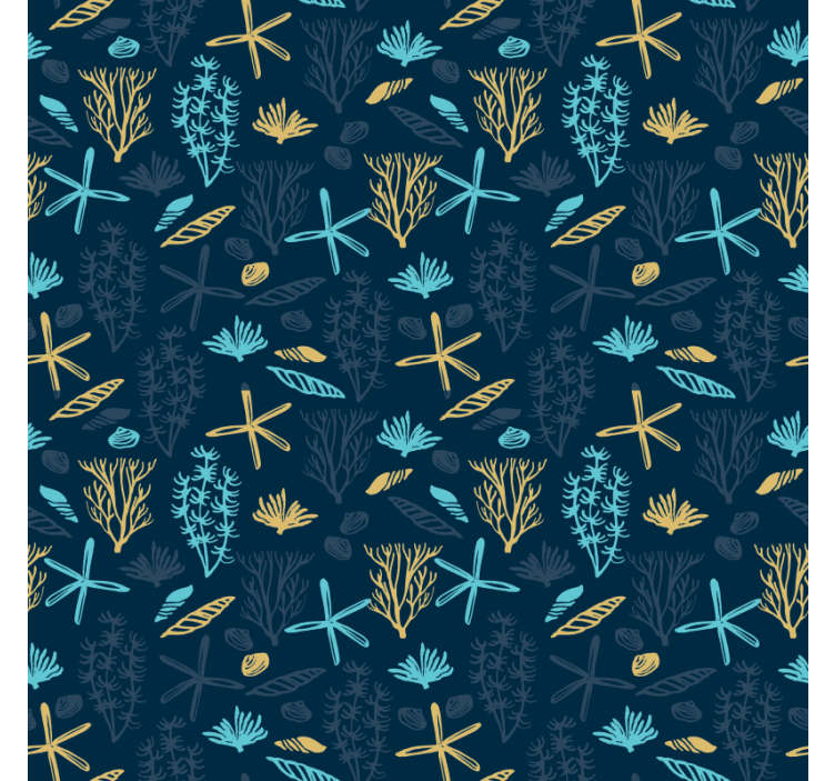 Tapeten schlafzimmer im korallenmotiv - TenStickers