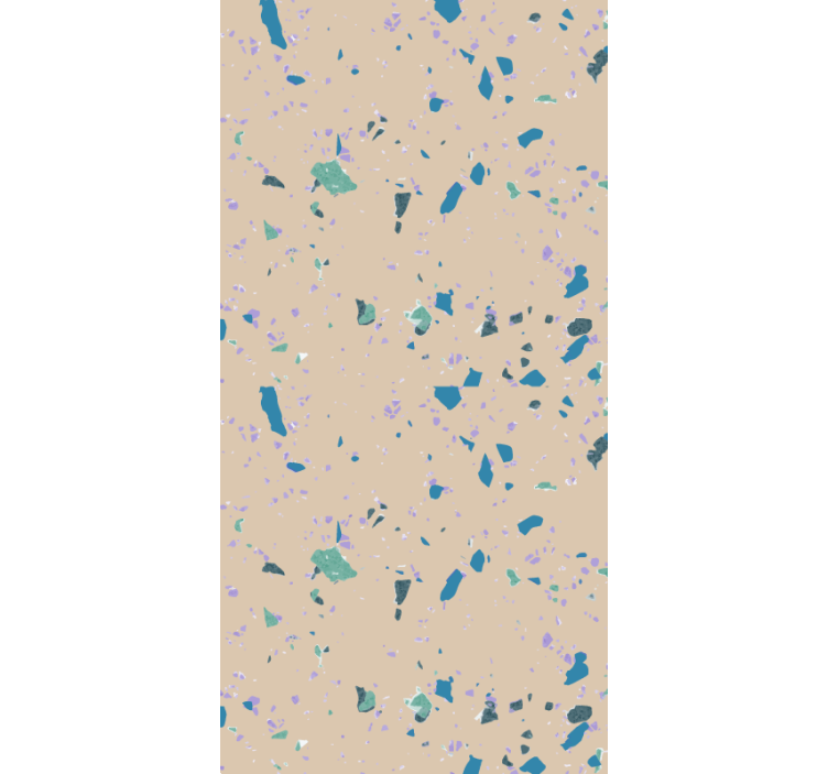 Tapeten schlafzimmer mit abstraktem geometrischen muster - TenStickers