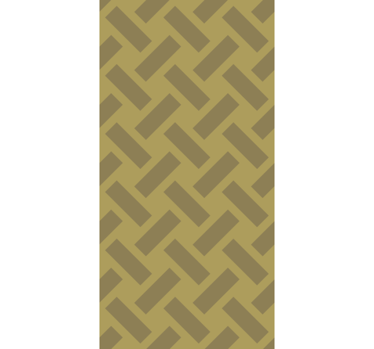 Tapete esszimmer geometrisches gelbes quadratmuster - TenStickers