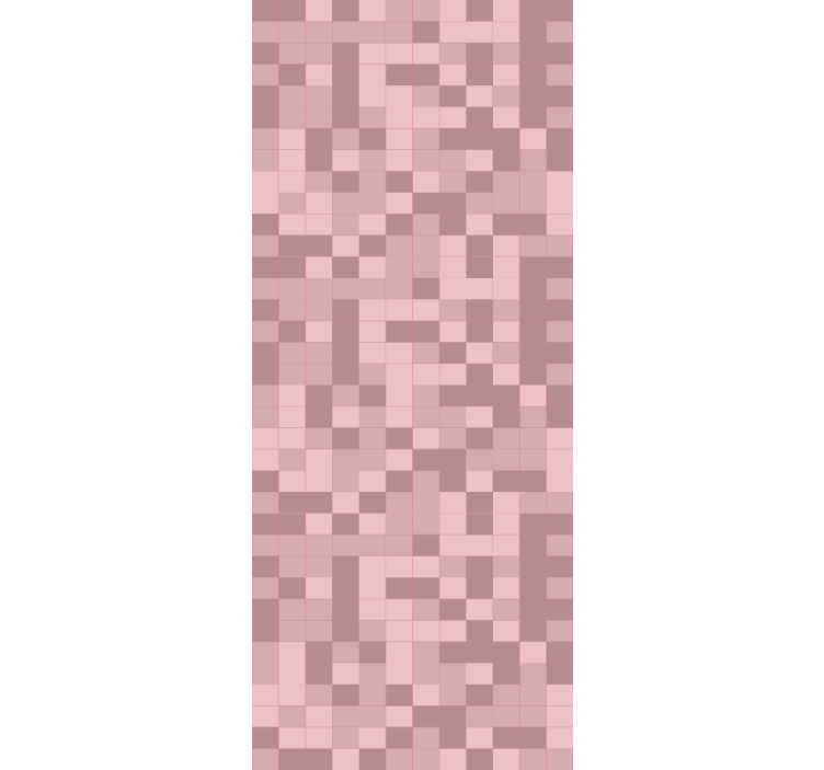 Geometrische tapete in pixelierter camouflage - TenStickers