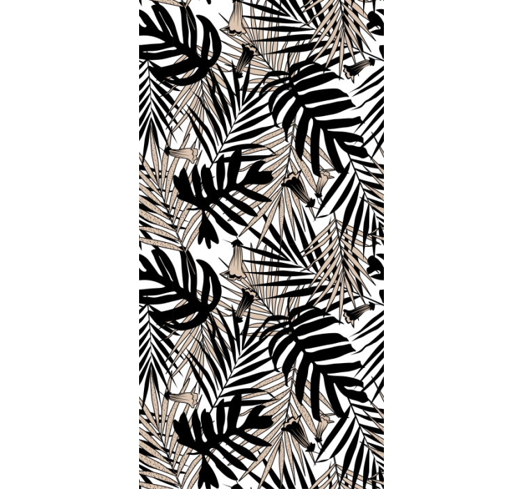 Tapete natur mit tropischem blattelement - TenStickers