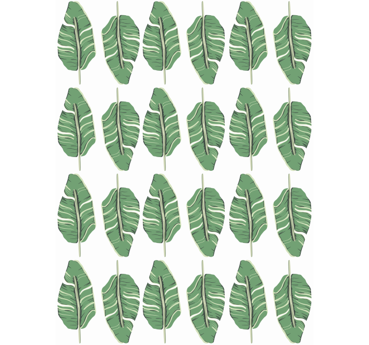 Tapete natur mit opulentem blattmotiv - TenStickers