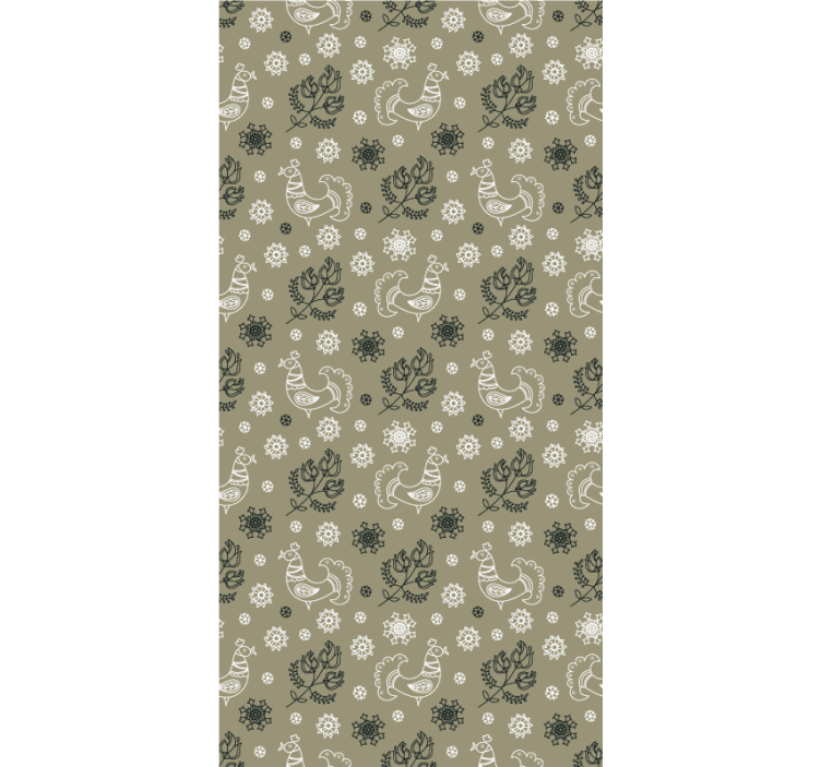 Tapete kinderzimmer mit charmanten vogelmustern - TenStickers