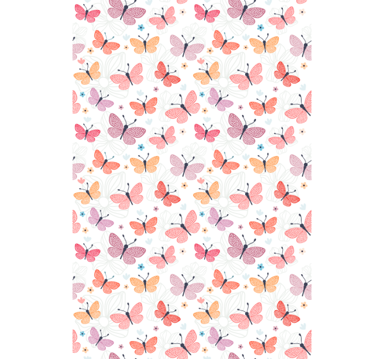 Tapete schmetterling im butterfly muster - TenStickers