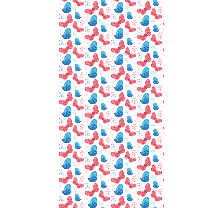 Tapete schmetterling mit zweigen - TenStickers