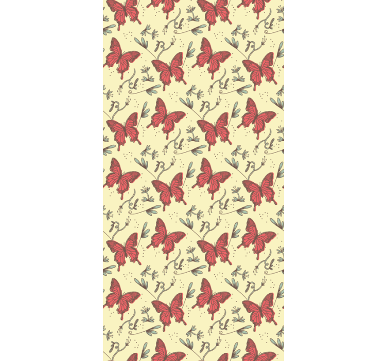 Tapete schmetterling im vintage-stil - TenStickers