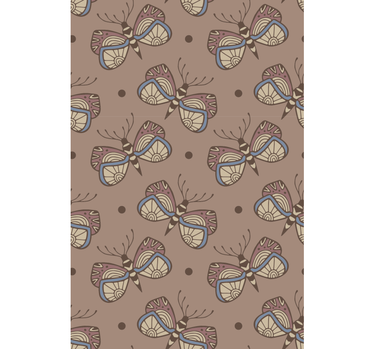 Tapete schmetterling inspirierendes vintage design - TenStickers