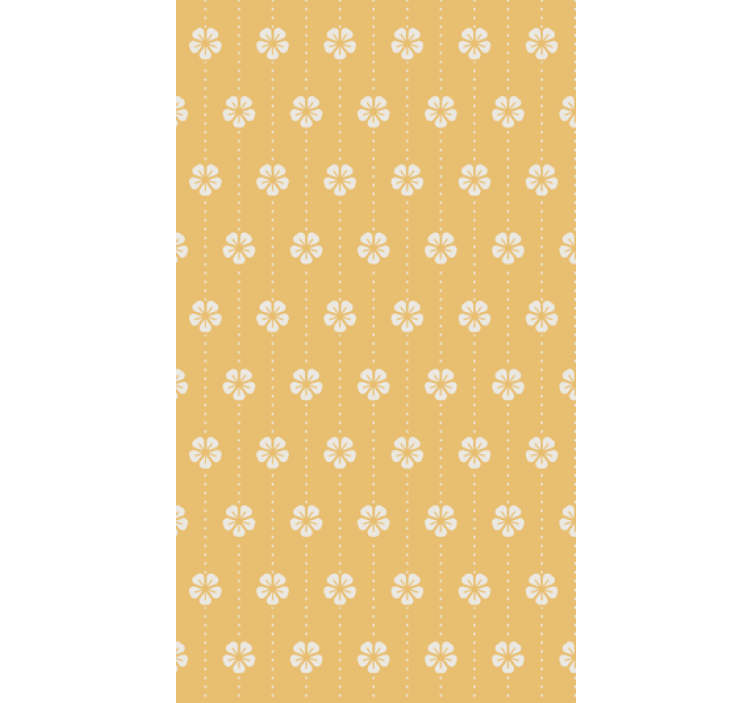 Tapete wohnzimmer mit elegantem blumenmuster - TenStickers